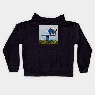 Girouette Poisson bleu Kids Hoodie